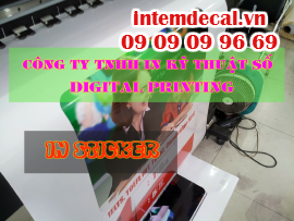 Dịch vụ in sticker giá rẻ từ In Kỹ Thuật Số, chuyên in ticker tại Bình Thạnh, HCM